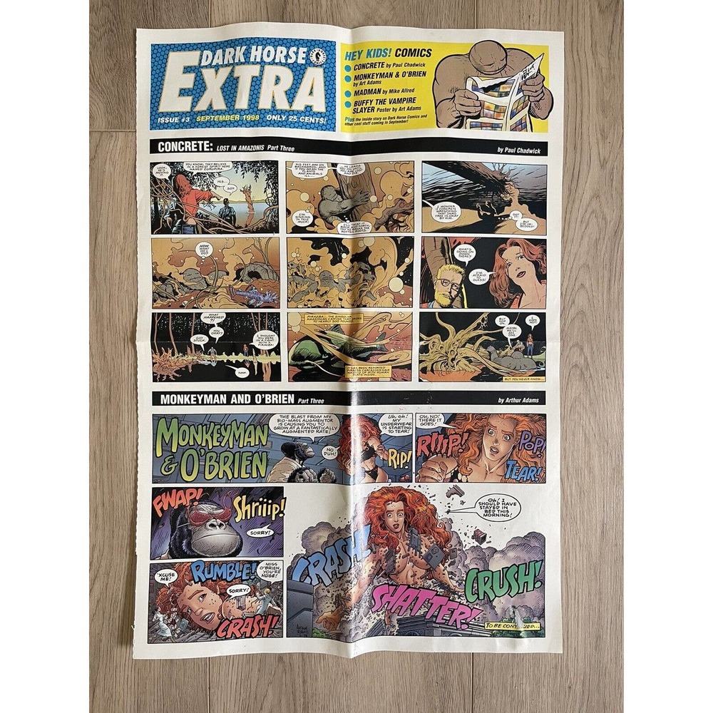 DARK HORSE EXTRA #3 Allred Chadwick Arthur Adams Buffy Vampire Slayer Poster '98